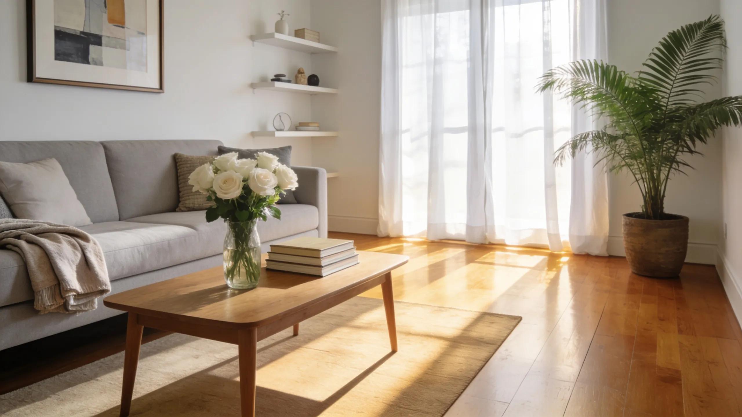 Inviting living room interior prepared for a home appraisal