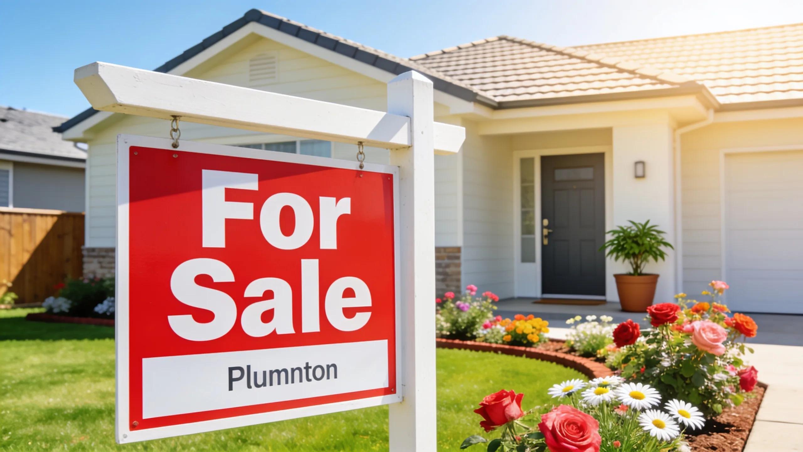 Attractive 'For Sale' sign in front of a beautifully staged home in Plumpton, symbolizing successful property sales