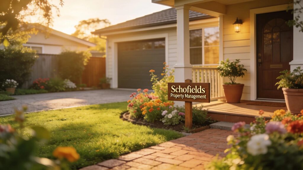 Attractive residential property emphasizing curb appeal and property management in Schofields